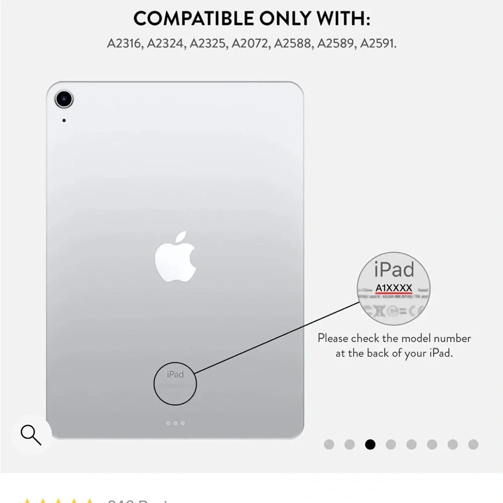 BURGA Blue iPad Case with Oyster Design
